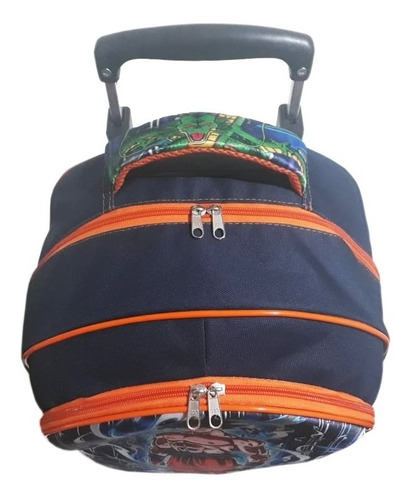 Kit Mochila De Rodinhas Dragon Ball Instinto Superior Tam G