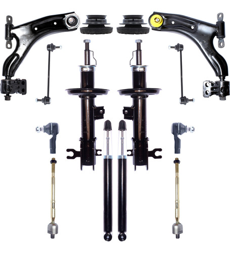 Amortiguador Bandeja Terminal Axial Spark Gt 2010 2016 Kit