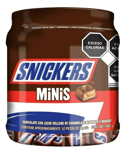 Mini Snickers 50 Piezas
