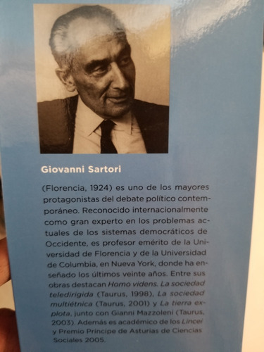 A0 Que Es La Democracia, Giovanni Sartori (Usado)