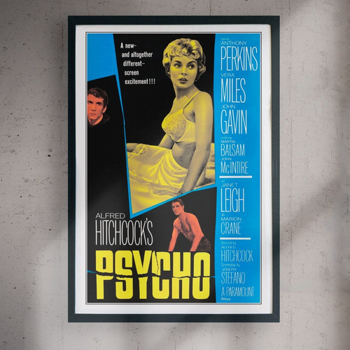 Cuadro 60x40 Peliculas Clasicas - Psicosis - Psycho