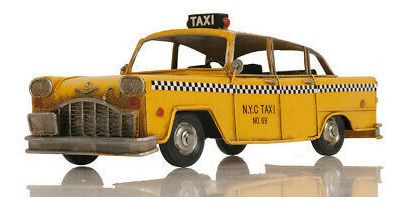 Checker Cab Company New York City Yellow Nyc Taxi Metal  Ccj