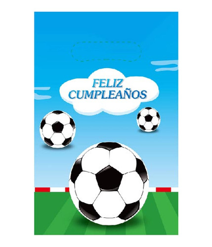 10 Bolsas Para Piñata Futbol Bolsas Para Dulces Piñata