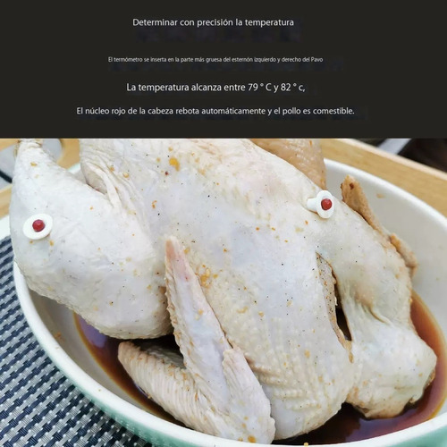 Termômetro Descartável Para Frango Assado Com 10 Peças