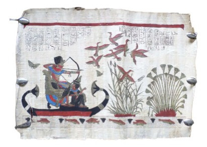 Papiro Egipcio Original Pergamino ( 58 Cm X 42 Cm ) (Usado)