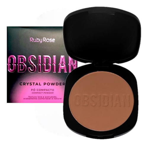 36 Pó Crystal Powder Obsidian Hb1800 G2 Ruby Rose Atacado