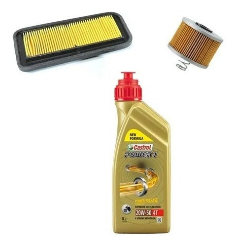 Kit Mantención Fzn - Fz 2.0 Con Aceite Castrol Full 20w50