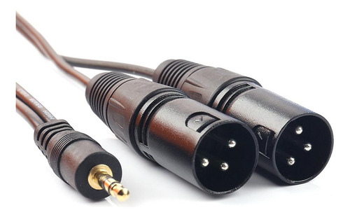 2 Cable Xlr Estéreo De 3,5 Mm (trs De 1/8 Pulgadas) Para