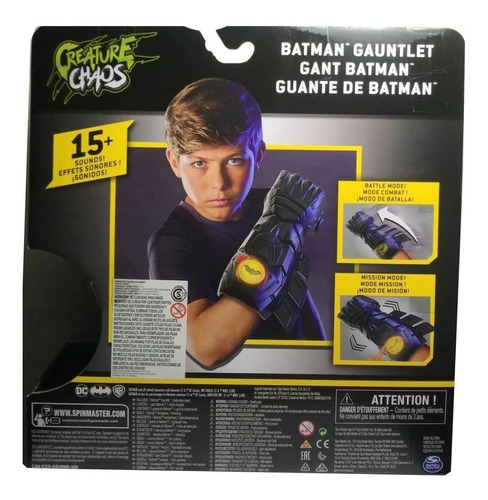 Imagen 4 de 6 de Puno Guante De Batman Con Sonidos Original Tv Jeg 67806