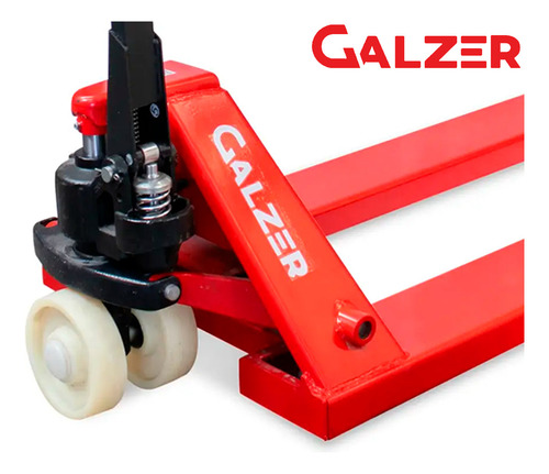 Paleteira Transpalete Transpallet Manual 1 Tonelada 1000kg Com Roda Nylon Galzer
