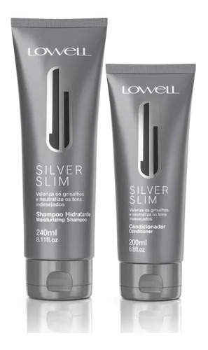 Lowell Kit Silver Slim Shampoo 240ml + Condicionador 200ml