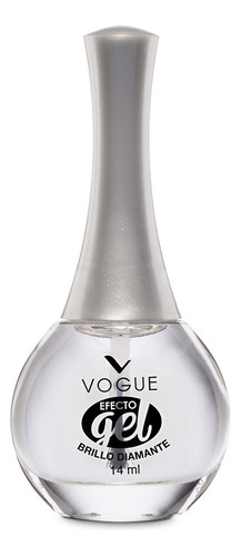 Esmalte Para Uñas Vogue Efecto Gel De Larga Duración 14 Ml Color Transparente