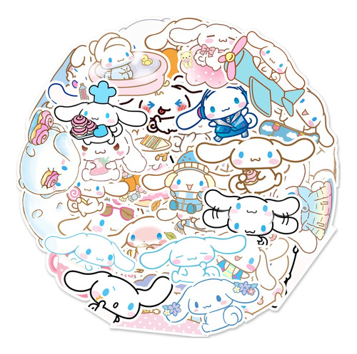 Set Sticker Calcomanias Animación Cinnamoroll Cute