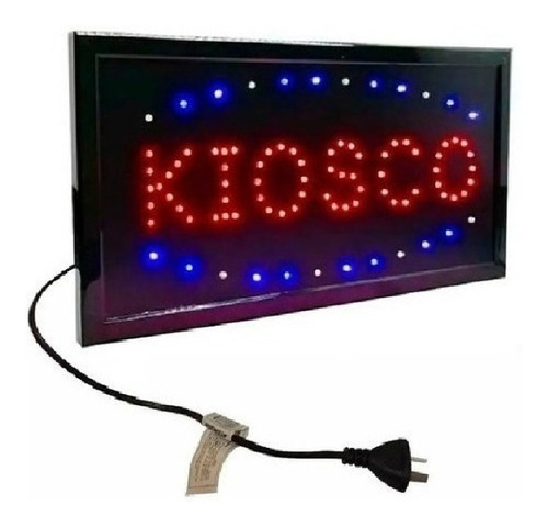 Cartel Luz Led Kiosco 48x25cm Alta Luminosidad 220v Local