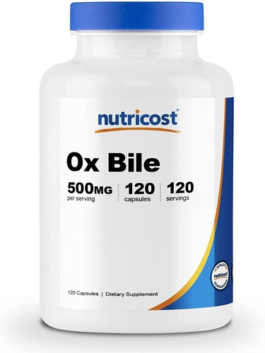 Sais Biliares Ox Bile 500mg 120 Capsulas Cod. 165