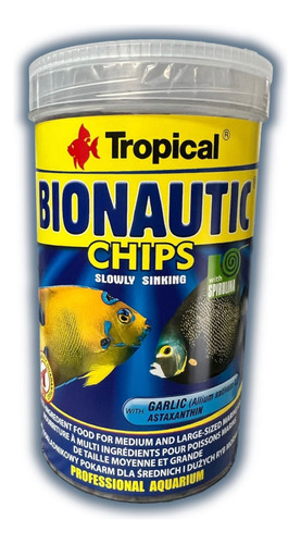 Ração Para Peixes Exigentes Tropical Bionautic Chips 520g