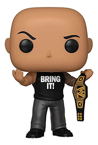 Funko Pop! Wwe The Rock Figura De Vinilo Exclusiva De 3.75 .