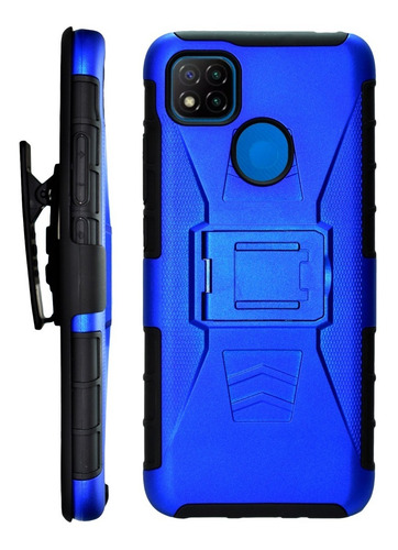 Imagen 2 de 7 de Funda Uso Rudo 3 En 1 Colores Xiaomi Redmi 9c