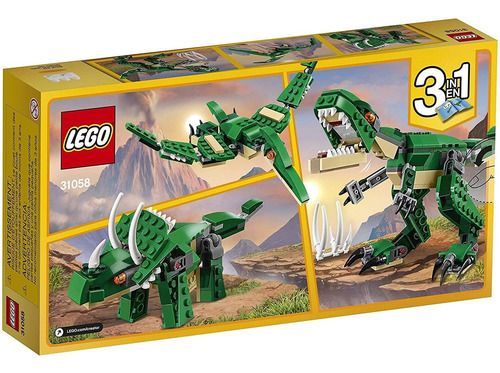 Conjunto Lego Creator Poderosos Dinossauros Construa Voc Mes Quantidade De Peças 174