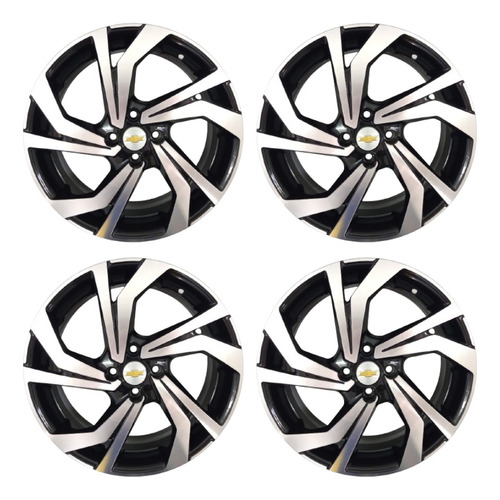 4 Rodas Aro 17 Gm Spin Agile Celta Montana Onix Joy (6183)*