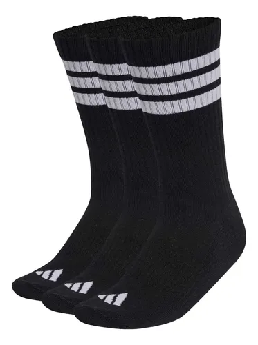 3 Pares De Meias Acolchoadas Três Listras Adidas - R$ 76,99