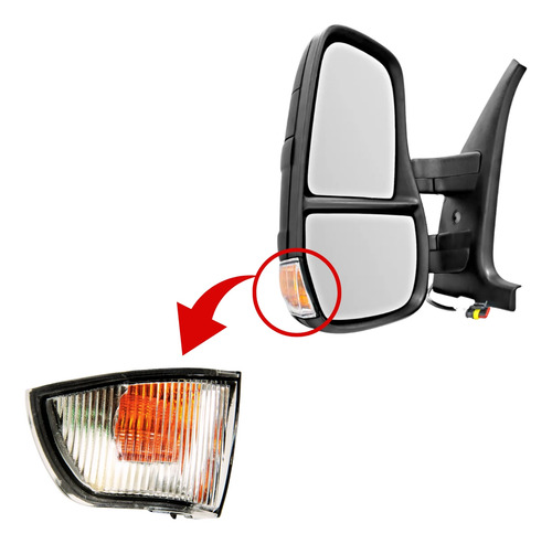Par Pisca Seta Retrovisor Para Iveco Daily 2022 2023 À 2026