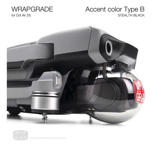 Wrapgrade Skin Compatible Con Dji Air 2s | Color De Acento .