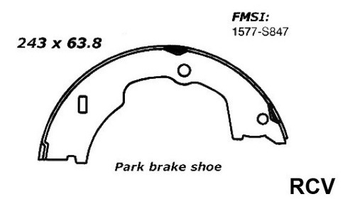 Balata Freno Mano Para International Cf600  2006