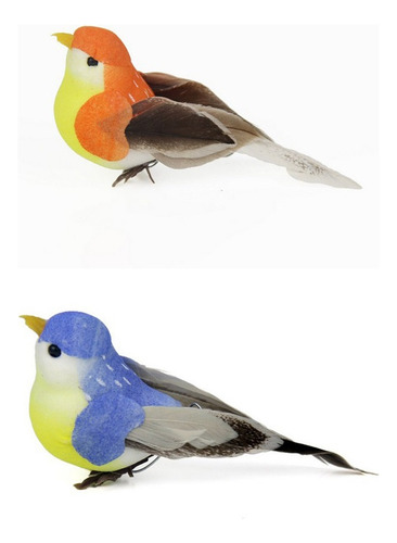 12 Piezas De Muñecas De Pájaros Artificiales Realistas,