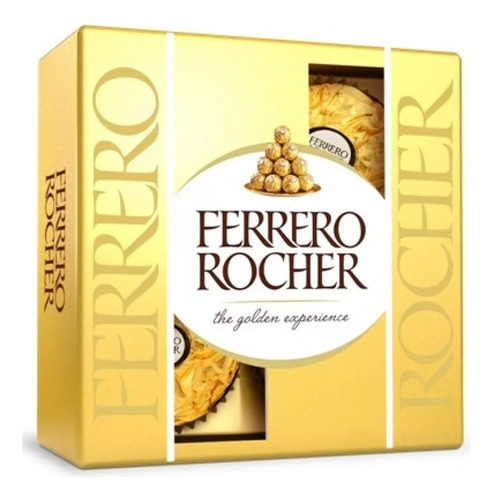 Caja Bombones Ferrero Rocher Chocolate Con Avellana X4 Un.