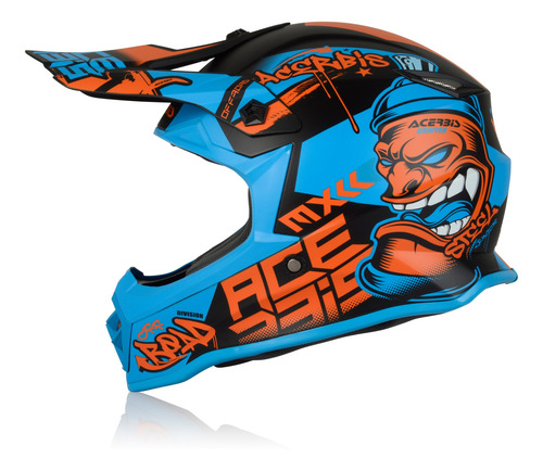Imagen 5 de 6 de Casco Junior Azul/rojo S.52
