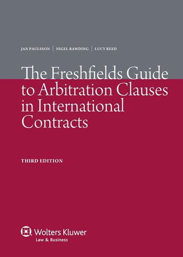 Libro: En Inglés La Guía De Freshfields Sobre El Arbitraje Y