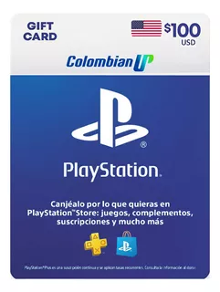 Tarjeta Psn $100 Usd Para Cuenta Usa Ps4 - Ps5