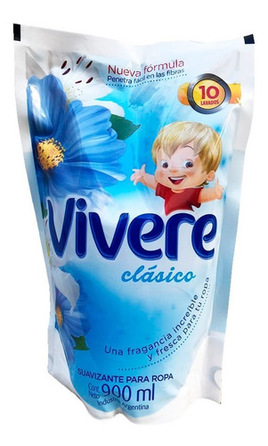 Suavizante Ropa Vivere Clasico Doypack 900ml