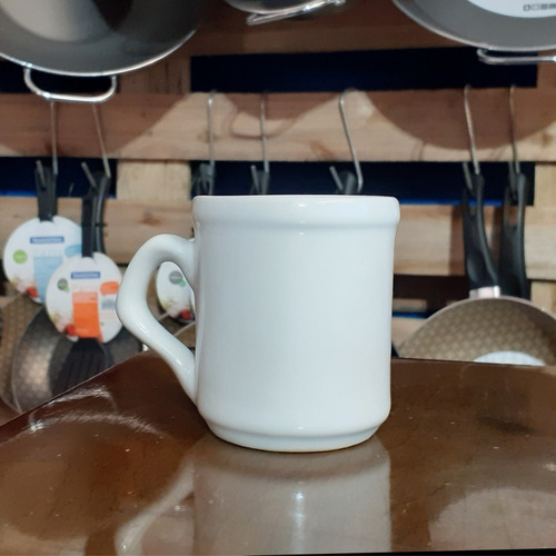 Imagen 5 de 8 de Jarrito Cafe Doble Pocillo Taza Porcelana Blanca X12 Uni.
