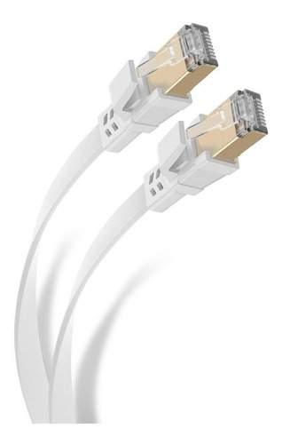 Cable Ethernet Stp Cat 8, 40 Gbps, De 10 M, Plano
