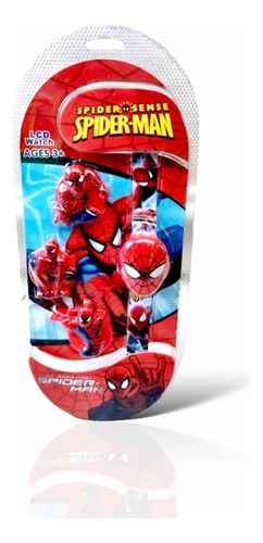 Reloj Tapitas Intercambiables De Spiderman Araña Para Niños