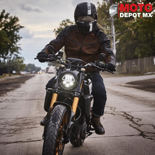 Casco Speed & Strength Ss2400 Tough Nails Blanco Para Moto