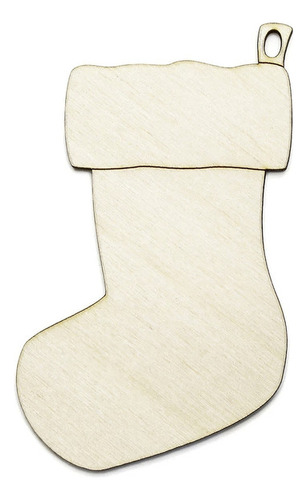 Formitas Formas Madera Mdf Bota Navidad Santa 20cm X5 Uni