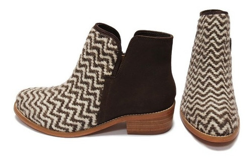 Botines Botas Piel Artesanales Lana Tejida Ismo Dama
