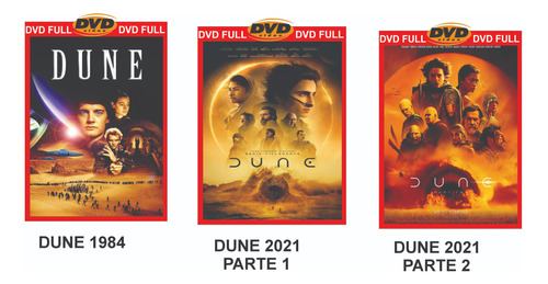 Gran Combo Dune, Dune 1984, Dune Parte 1 Y 2, Dvd Full