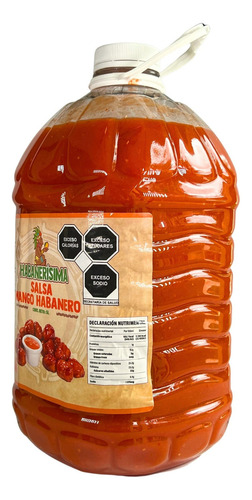 Salsa Mango Habanero Habanerisima 4 Pzas/ 5 Litros