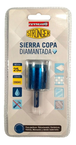 Mecha Sierra Copa Broca Diamantada 25mm Stronger- Ferrejido