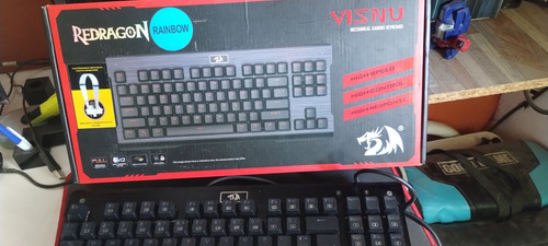 Teclado Redragon Visnu Mecánico Negro Español Latinoamérica (Usado)