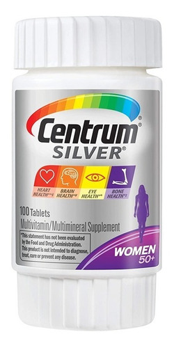 Centrum Silver Women Mujeres 50+ Años Multivitamínico 100tab