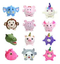 Comprar Peluches Mayoreo Alcancía Paquete 12pzs Animales De Peluche