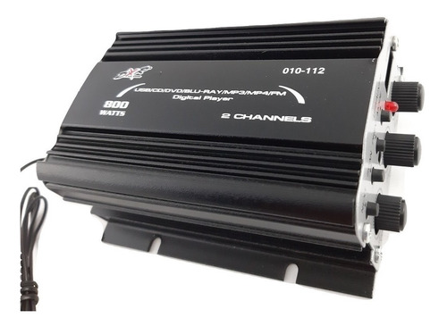 Amplificador Mini 2 Canales 800w Pmpo Fm Usb Aux 010-112