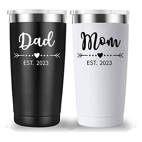 Papá Y Mamá Est 2023 Travel Mug Tumbler. Nuevos 8j2wg