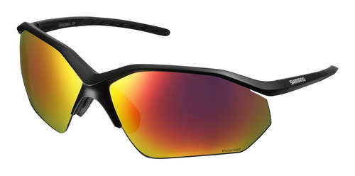 Lentes Shimano Equinox Negro-polarizado D Gris Rojo Mlc