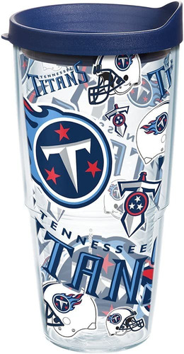 Nfl Tennessee Titans Todo Vaso Con Tapa De 24 Oz Clara